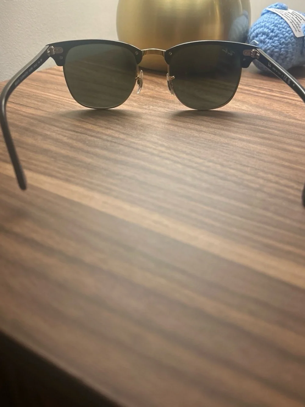 Ray-Ban Clubmaster Sunglasses - Black & Gold